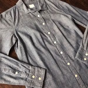 J.Crew Factory “Perfect Shirt” Small Dot Print
